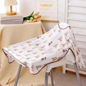 1Pc Bear Print Long Sleeve Baby Feeding Bibs - Casual Summer Bib - Babies & Toddlers 6-36 Months - Coverall Baby Led Weaning Bib - Easy Wipe, Soft & Waterproof