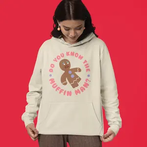 Do You Know The Muffin Man? Retro Hoodie, Funny Meme Hoodies, Vintage Dank Meme Hoodie, Graphic Weird Hoodies