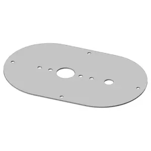 Stainless Steel Dome Light Plate with 1 Watermelon Light Hole and Switch Hole for Freightliner Columbia and Coronado