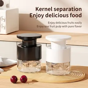 7 Holes Easy Press Cherry Core Remover Clear Plastic Date Seed Picker Efficient Core Extractor Durable Compact Kitchen Gadget Ideal for Cherries Dates and More Fruits