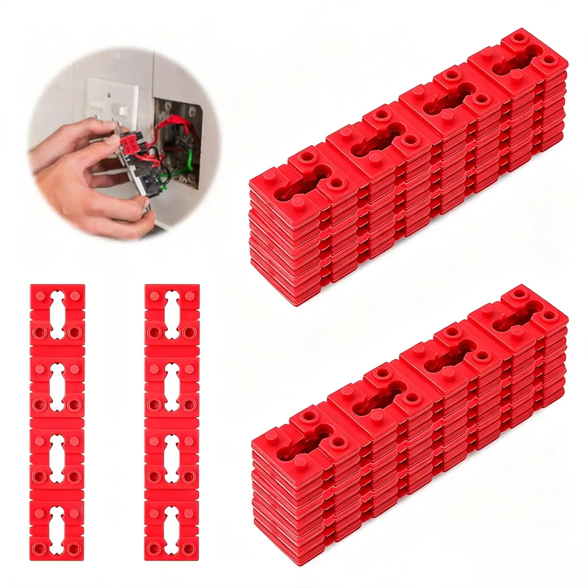 Outlet Spacers for Electrical Box (24 or 60 or 120 PCS) | Switch and Receptacle Spacers for Outlet Box Extender, Electrical Outlet Shims/Light Switch Spacer