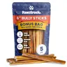 Pawstruck 5 Pack Bully Sticks with Bonus Inch for Dogs