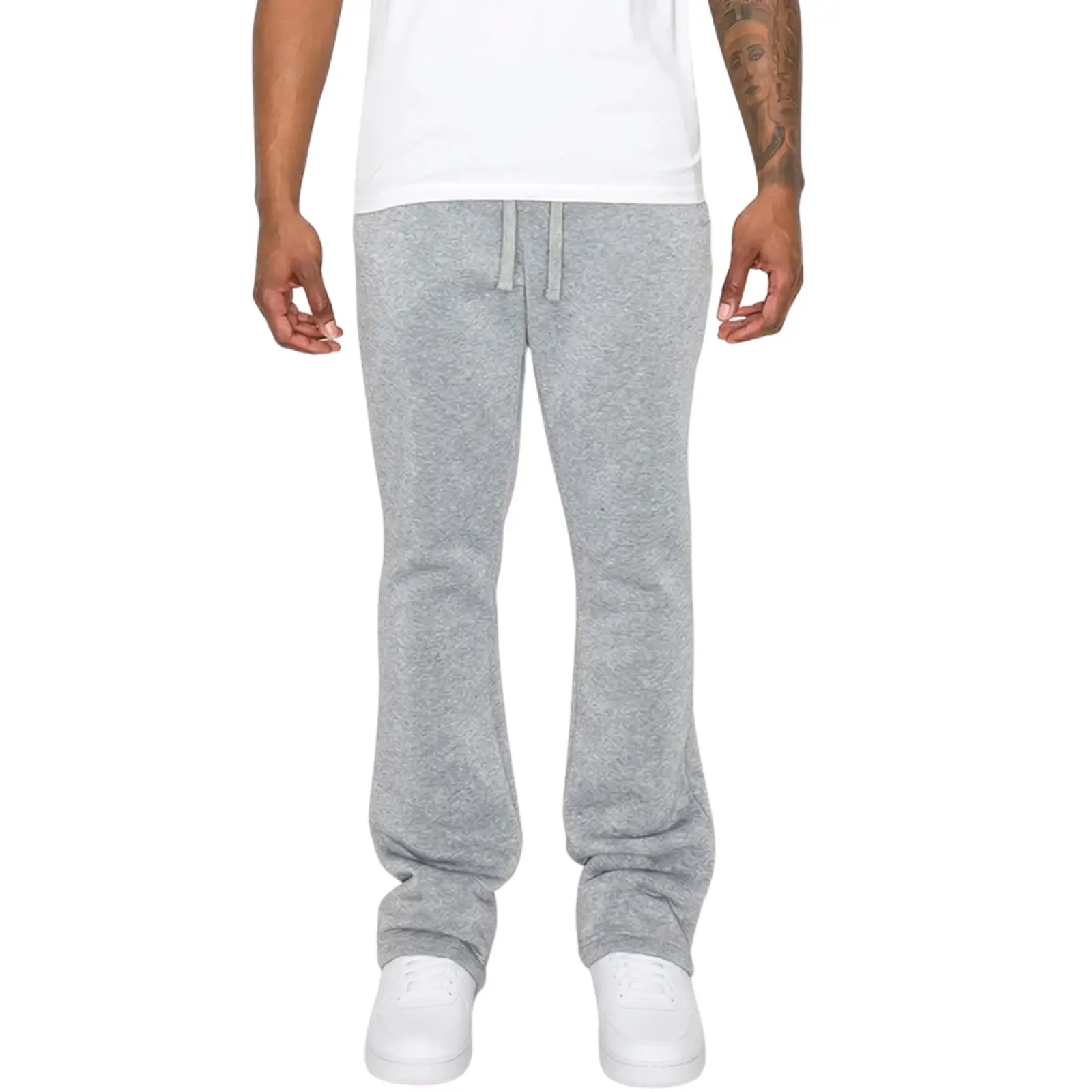 Men's Essential Flared Fleece Sweatpants Polyester Cotton