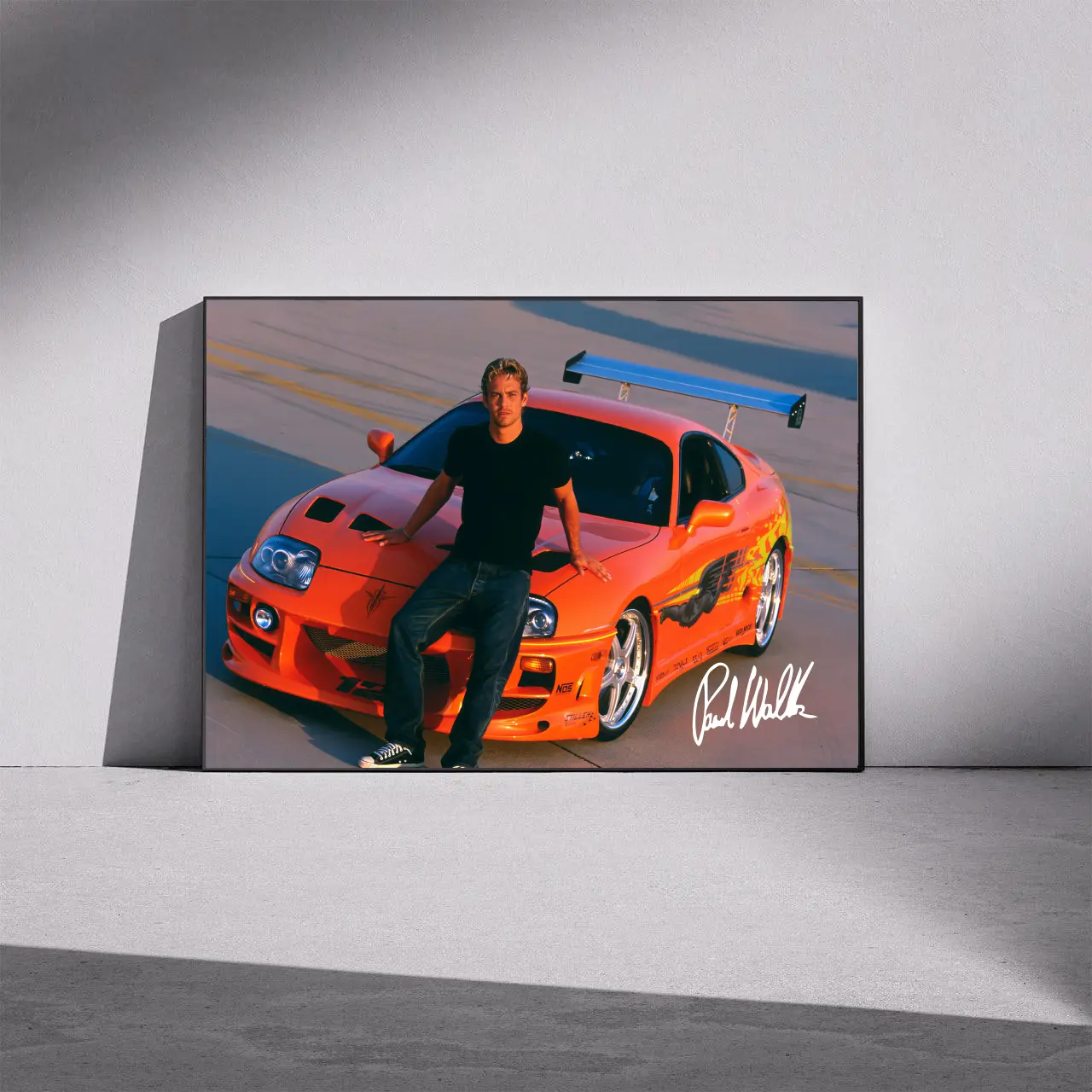 Paul Walker Movie Full Print Linen-Cotton Bright Tapestry Wall Hanging Flag - Size-Optional Home Decor Decoration, Hand Washable, Hang or Roll Use, Beach Towel Use, Bedroom Wall Art Home Textile Gift