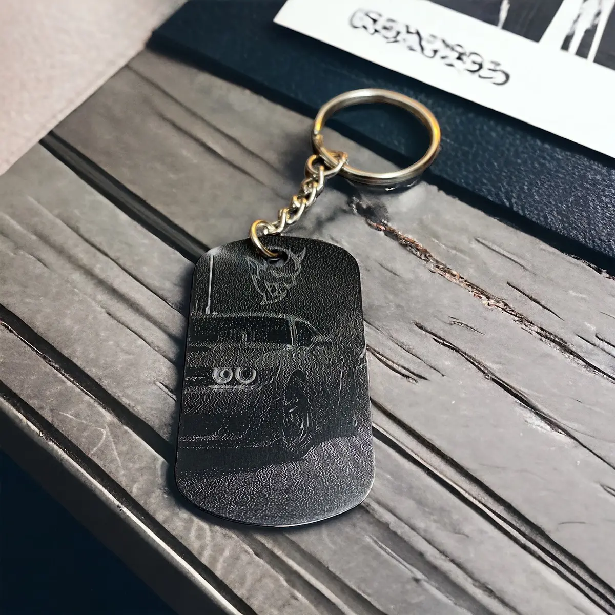 Dodge Demon Engraved key chain Dodge Demon Engraved key chain