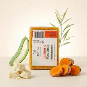 Turmeric Face Soap Bar – Gentle Cleansing Soap with Exfoliating Texture for Daily Skincare