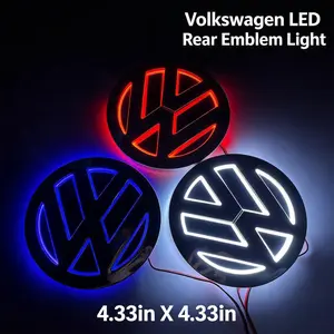 5D LED Volkswagen Rear Glow Emblem Light| Compatible with Jetta, Tiguan, Passat, Golf, Atlas| Plug & Play