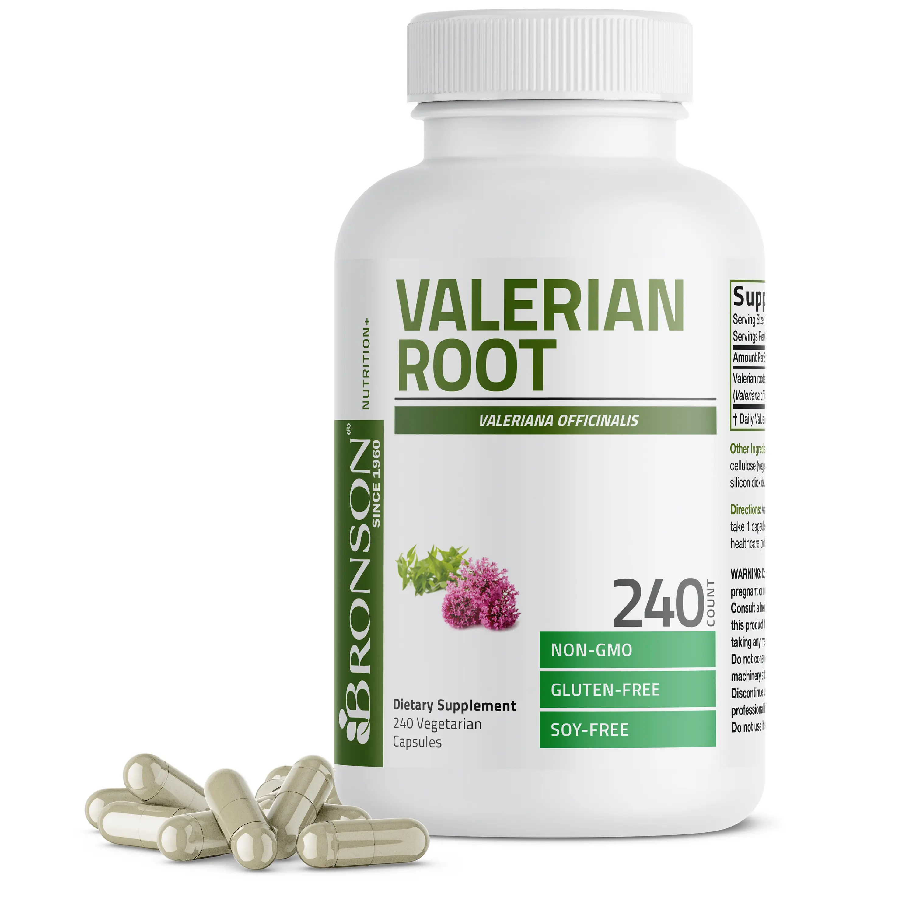 Bronson Valerian Root 1200 mg - Natural Supplement for Health & Fitness - Healthcare