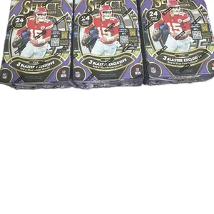 Panini Select 2025 Football Blaster Box - 5x 2025 Panini Select Blaster Boxes with 24 Cards, 3 Blaster-Exclusive Red & Blue Prizm Shock Parallels, and 1 Silver Shock per Box