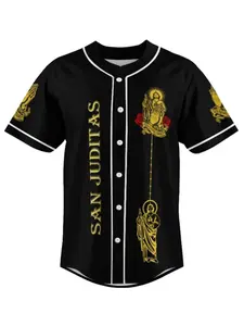 Virgin Mary Jersey   Sanjuditas Baseball Jdersey, Sanjuditas MexicoJersey Summer Jersey for Men and Women,Baseball Jersey Style, Lightweight Jersey, Jersey Top