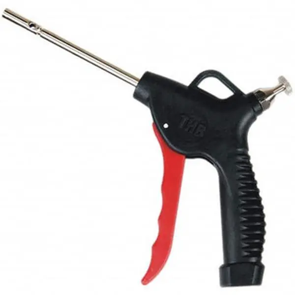 Value Collection Safety Air Gun, 230 PSI Max Pressure, 1/4 NPT, 4" Tube Length, Nylon-Fiberglass Construction, Steel Safety Nozzle, Model 4013040513JP, 230Psi