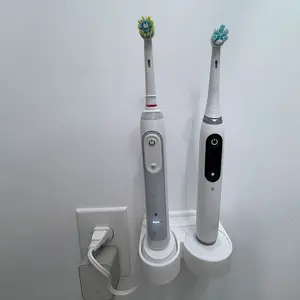 For Oral B IO Series Electric Toothbrush Charger Holder Wall Mounted No Drill Adhesive Organizer for Bathroom Storage Bathroom Accessory