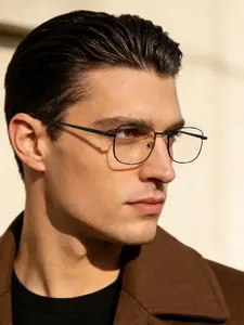 High-Quality Unisex Casual Metal Frame Glasses, Anti-Blue Light, Lightweight Durable, Vintage Design, Suitable for Daily Commute College Travel