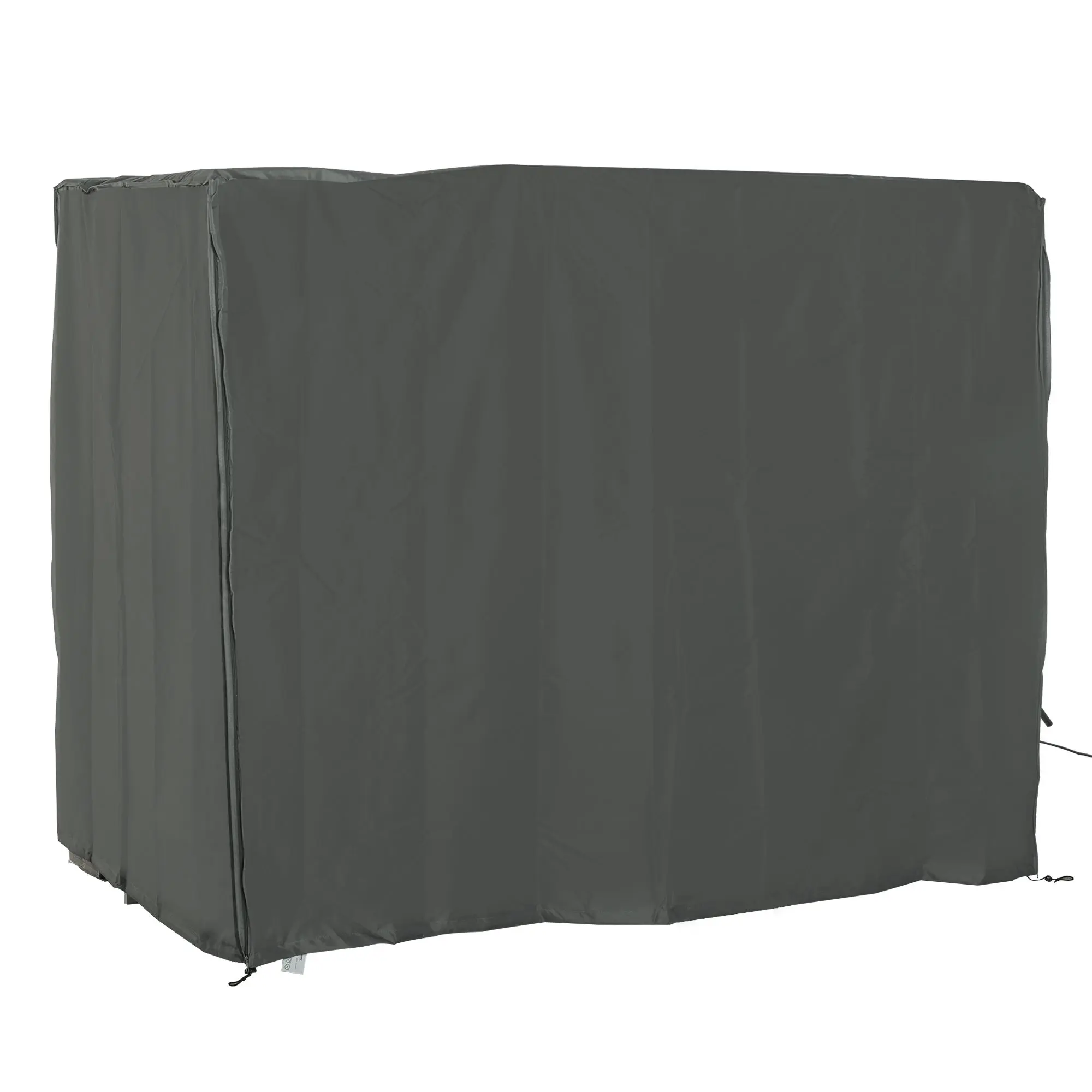 Outdoor Patio Hammock Porch Swing Cover, 81" x 49" x 65" Gray, UV-Resistant, Waterproof, Dust-Proof Protective Cover for Patio Swings & Hammocks