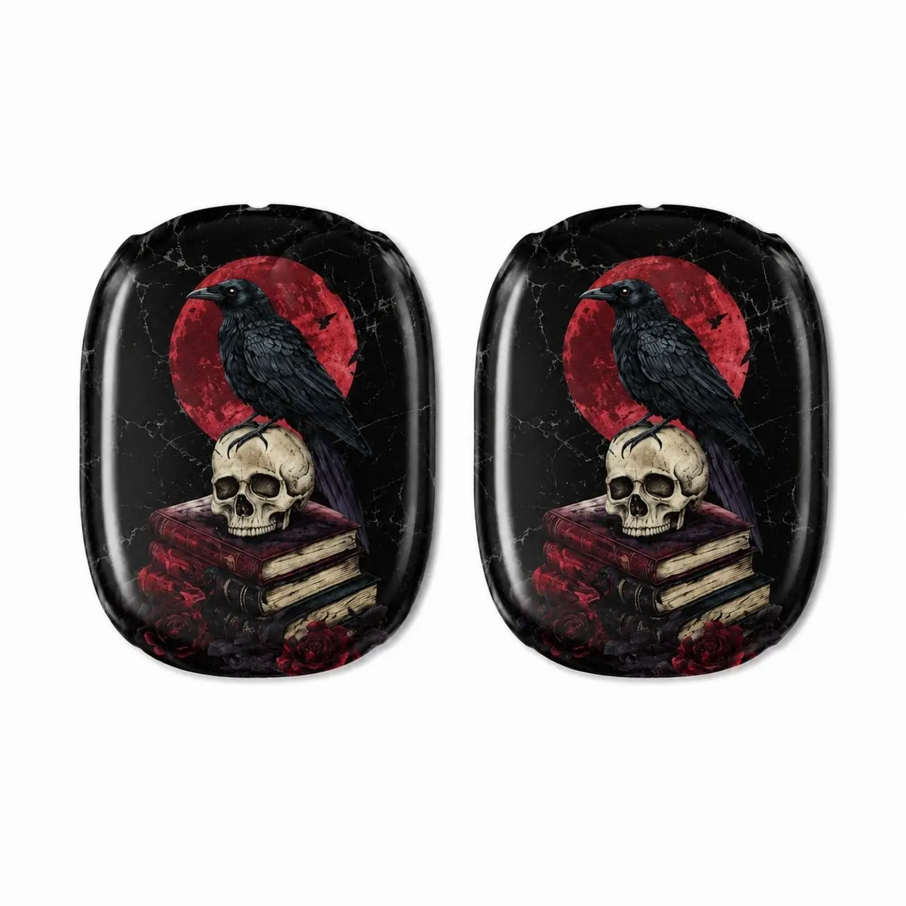 Raven Skull Airpods Max Cover Goth Dark Academia Headphones Case
