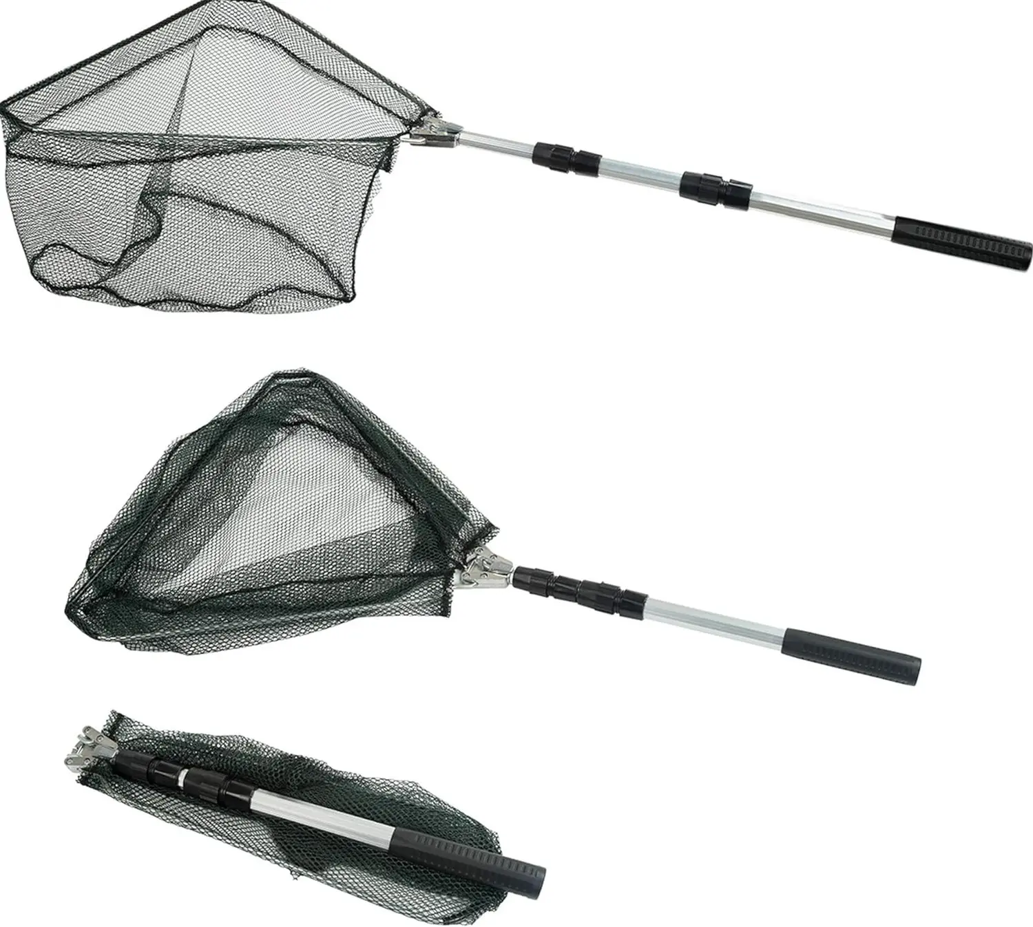 Fishing Landing Net with Telescoping Handle 40–63in – Extendable Lightweight Fish Net for Freshwater Fishing