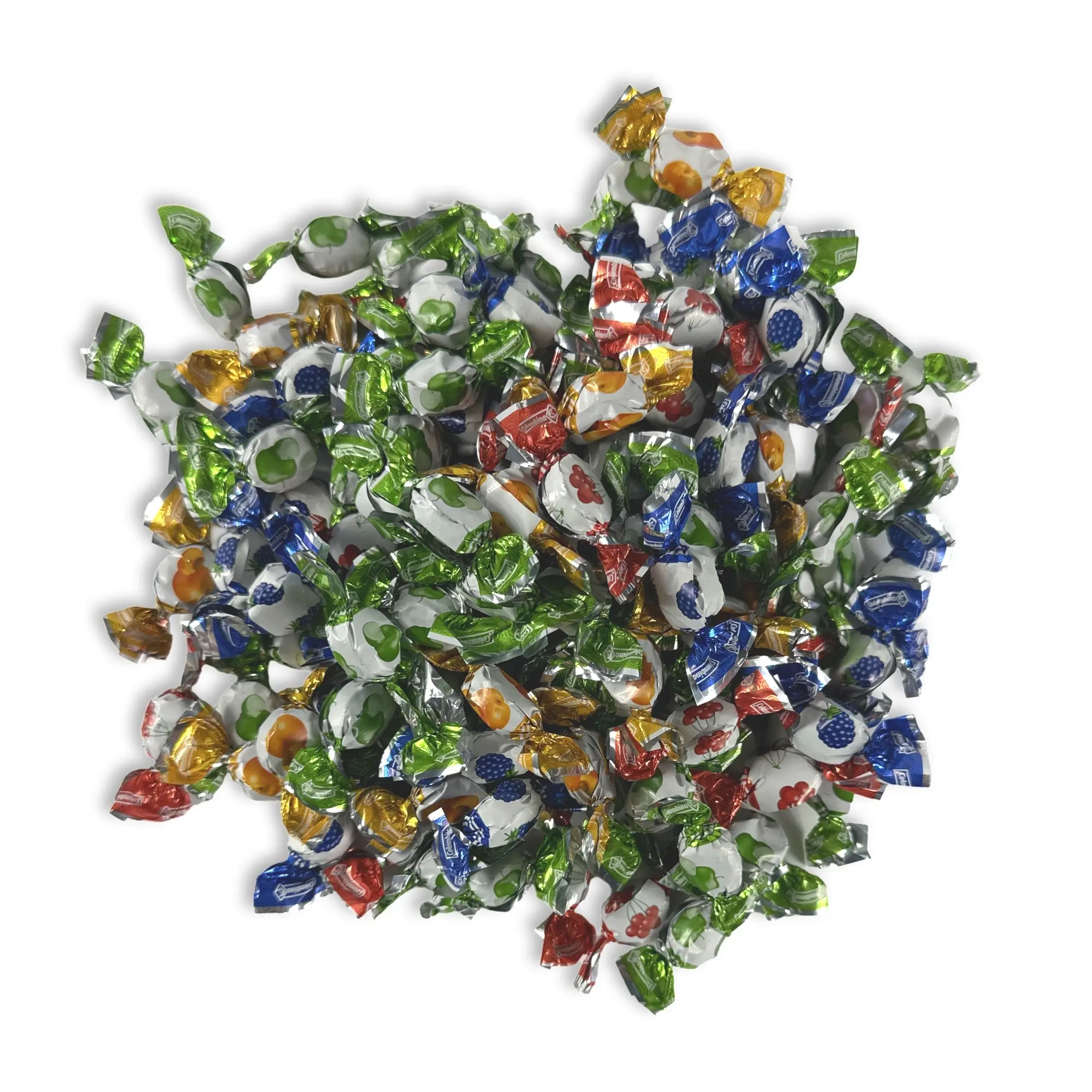 Mixed Flavor Delicate Mini Fruit Drops Nostalgic Grandma Candy | Cherry, Green Apple, Blackberry and Peach | 1 Lb Bulk Bag