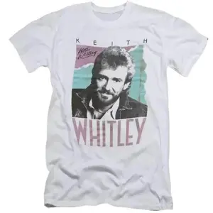 Vintage Keith Whitley Country Music 80s Retro Style Tee T Shirt Casual Classic, Must-Have Basic, Always Handy, Easy to Wear, Just