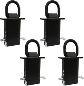 4 count 16200lbs Trailer Stake Pocket D Ring Tie Downs Fit for Flated  and  with Standard 2" x 4" Stake Pockets