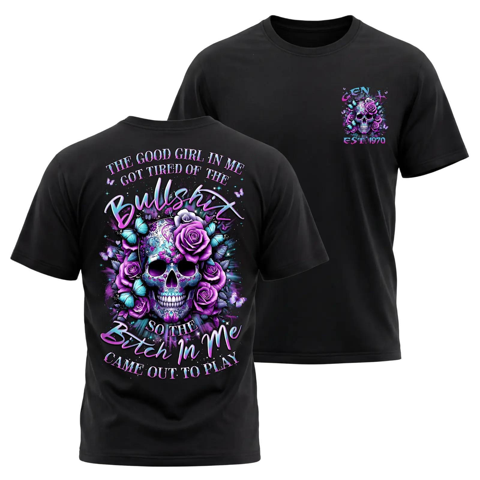 [Sale Up To 50%] Custom Year Gen X T-shirt, The Good Girl In Me Got Tired Bullsht, 100% Cotton Top Unisex Comfort Womenswear Menswear