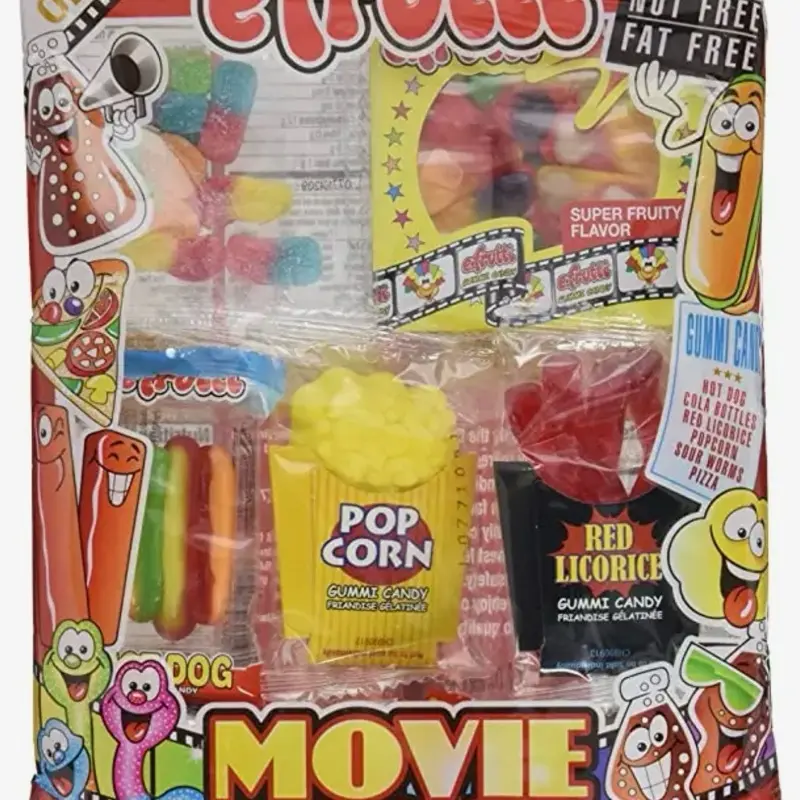 Efrutti Gummi Candy Movie Night Snack Bag
