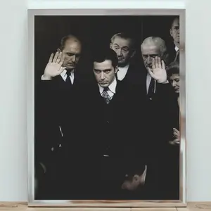 The Godfather 2 Poster, Michael Corleone Wall Art, Classic Mafia Movie Poster, 70s Film Decor, Vintage Crime Art, Movie Aesthetic