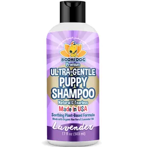 Premium Gentle Shampoo - Soothing & Ultra Gentle Formula with Aloe Vera & Lavender Oil - Made in USA by Bodhi Dog for Puppies, Dogs & Cats