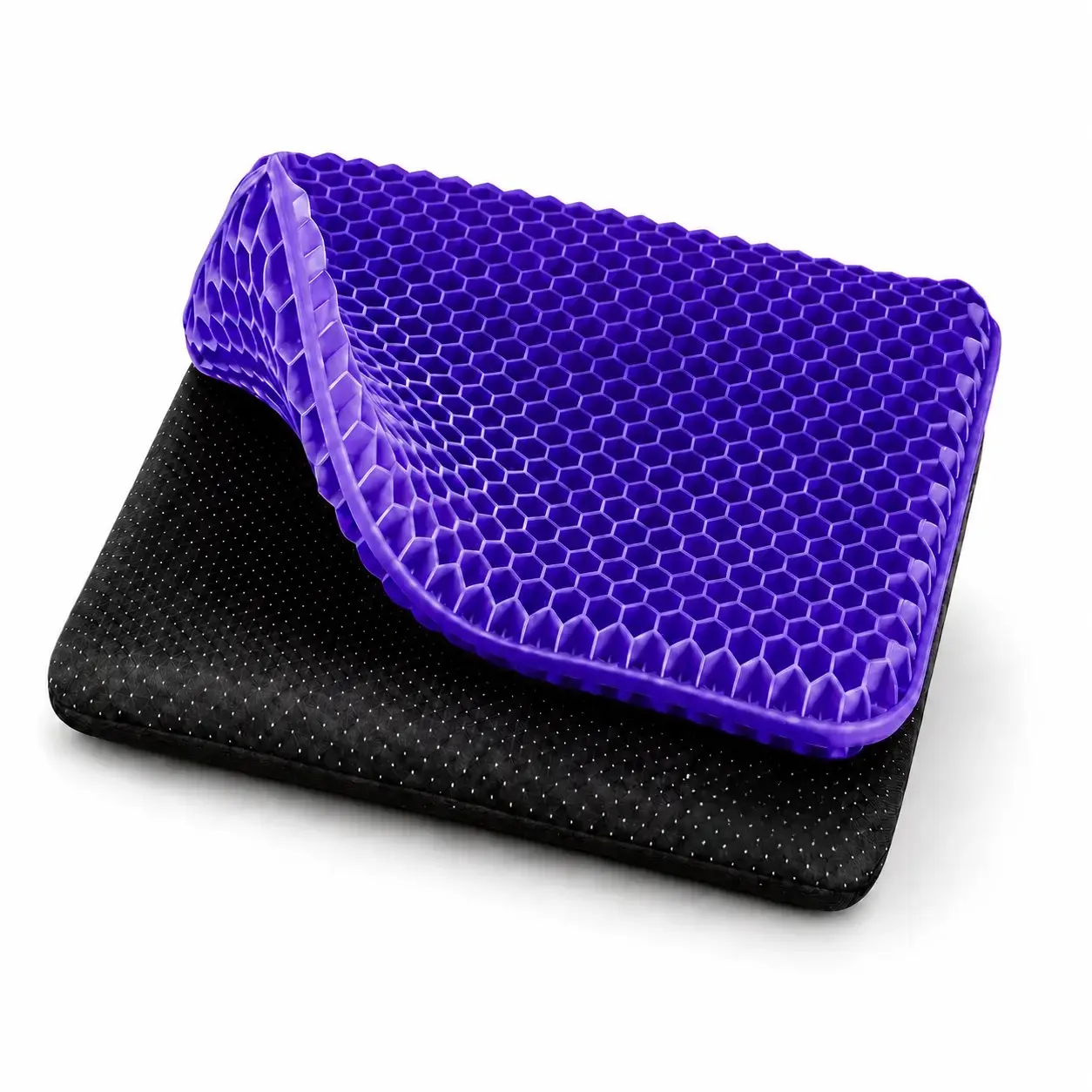Cooling Gel Pressure Cushioning Back & Seat Pad - Honeycomb Breathable Dual-Layer, Anti-Slip Tailbone & Hip Relief for Office Chair, Car, Father’s Day Gift, Pressure Cushioning Back & Seat Cushions