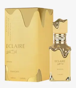 Lattafa Eclaire Banoffi 100ml Eau De Perfume for Men and Women - Decadent Gourmand Scent with Banana Cream Notes