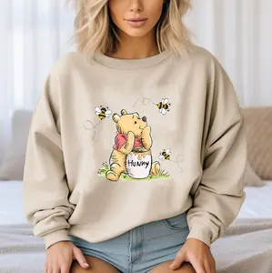 Vintage Pooh Sweatshirt, Wiinnie The Pooh and Friends Sweatshirt, Family Matching Sweater, Bear and Honey Shirt 867j