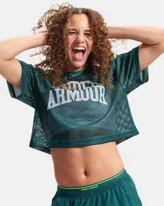 Under Armour Football Mesh Women's Crop T-Shirt