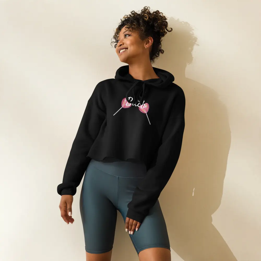 B*tch Crop Hoodie