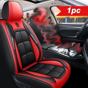 High-End PU Leather Car Seat Cover, Universal PU Leather Seat Protector, Luxury Car Interior Accessory, Front Row Driver Passenger Seat Pad, Car Seat Protectors, Automotive Seat Covers