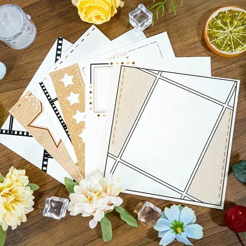 Vintage Style Journal Notebook - Creative Office Notepad, Decorative Stationery Paper, 36 Sheets/36 Pages, Unisex Art Stationery Gift for DIY Scrapbooking (Toys & Hobbies, Scrapbooking & Stamping)