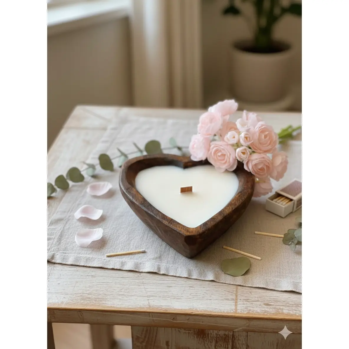 Endless Love Wooden Candle for Romantic Ambiance by Crazy About Candles
