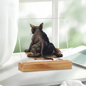 A Charming Paperweight Featuring an American Pitbull Bully Dog with Its Paws Peeking Out - Perfect for Decorating Your Desk, Office, Or Home, And Makes a Unique Gift for Women