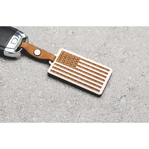 American Flag Keychain