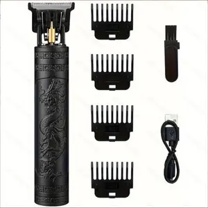 Hair clipper: Professional men's hair clipper, USB charging wireless, adjustable comb and cleaning brush, suitable for home haircuts, etc