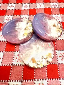 Resin Beach coasters set of 3