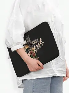 13 Inch Laptop Case Jesus Crucifix Print Tablet Bag, Classroom Organizer Teacher Storage, School Essential, Multifunctional Inner Pouch