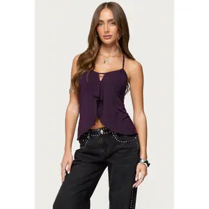 Lorenna Split Front Halter Top