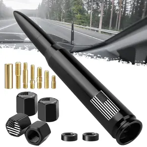 DIBMS American Flag Car  Antenna,Truck Exterior Decoration Accessories[New Upgrade Flag Design] Car Antenna Replacement for Car SUV Truck Most Auto Cars Antenna Accessories, American Flag 50 Cal  Antenna