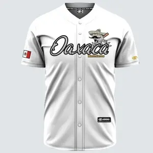 (WHITE) MEZCALEROS DE OAXACA BASEBALL JERSEY