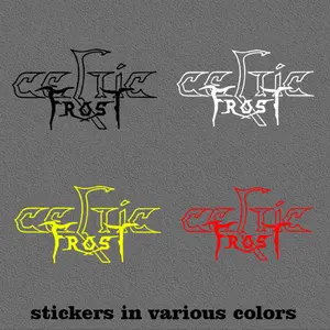 1PC Celtic Frost Band Car Extreme Metal Sticker Dark Hardcore Decor Decal For Car Body, Window, Luggage Exterior Cross-border Hot Extreme Metal Goodie Adds Dark Band Hardcore Texture Fits Car Decor Top For Car Extreme Metal Style Fans