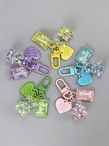 Colorful Gummy Bear Bag Charm Fashion Bag Charms Multiple Colors Available Dopamine-Fueled Sweet & Cool Girl Style Instagram-Style Energetic And Cute For Bags, Keys, And Earphone Cases, Couple, Friendship, Bag Accessories Charms