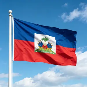 Haiti Flag - 3x5 ft Printed Polyester Flag, Ideal for Home Decor, Festive & Party Supplies, Backdrops & Banners