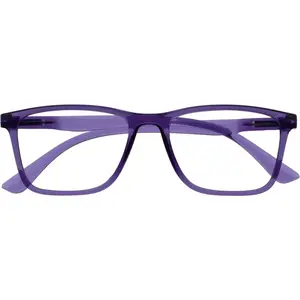 Reading Glasses with Blue Light Blocking for Women Men, Rectangular Frame with UV & Eyestrain Protection, Anti-Glare Computer Gaming Glasses, Purple +2.5 (Pack of 1)