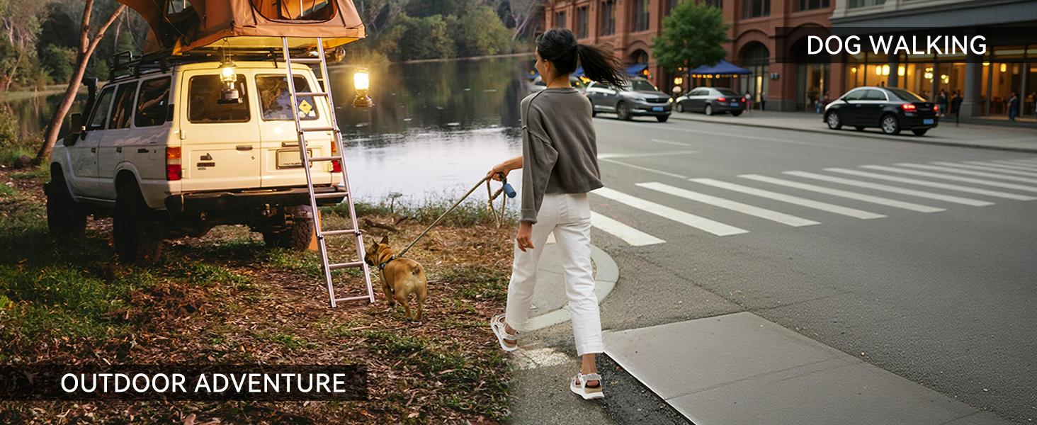 Women's Summer Walking Sandals with Breathable Mesh Upper, Quick-Drying Water-Friendly Design, Adjustable Hook and Loop Straps, Padded Heel Strap for Easy On/Off and Customized Comfort, Lightweight Outdoor Summer Sandals