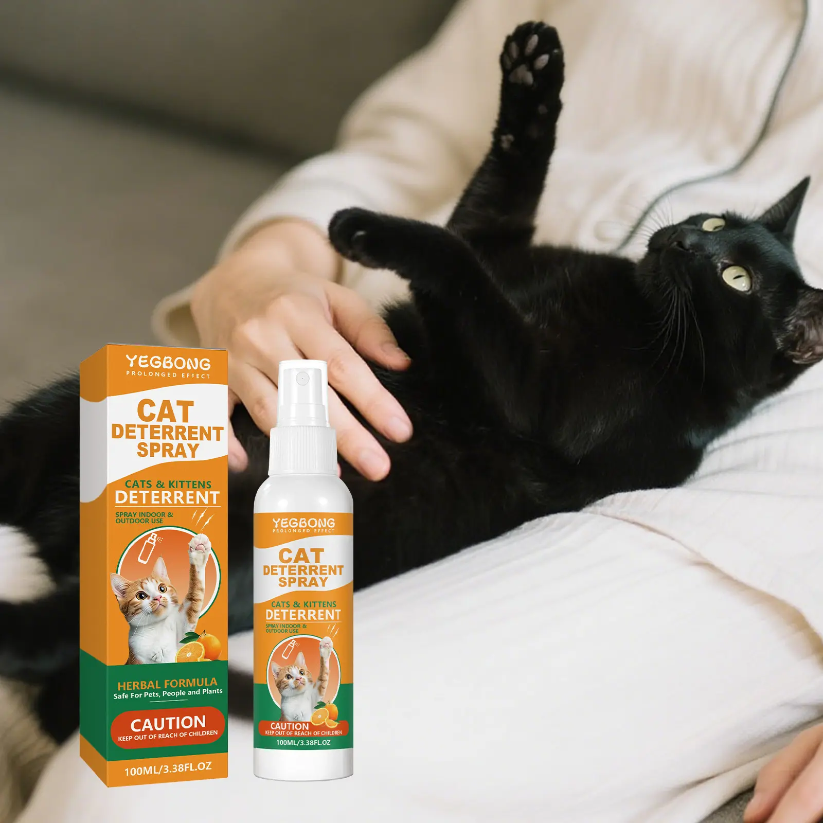 Cat repellent spray - Kittens, furniture protection, anti-scratch, cat behavior training. gentle & safe formula for indoor home use. deter scratching and bad habits