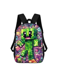 Unisex Casual Backpack Suitable for Travel, & Daily Use - Lightweight with Adjustable Shoulder Straps, Zipper Closure, Vibrant Print, Spacious Compartments - Bookbag for, s &